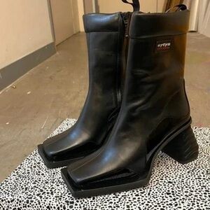 Eytys Sleek Black Heeled Boots